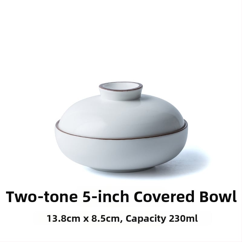 Japán stílusú porcelán levesestál, kör alakú, mikrohullámú sütőben használható, logónyomtatás és testreszabás