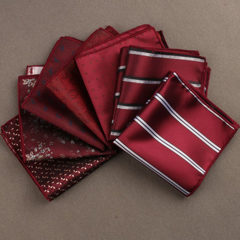 Batistă de buzunar Jacquard cu dungi, poliester, stil relaxat — Skyejoan/Skeletron