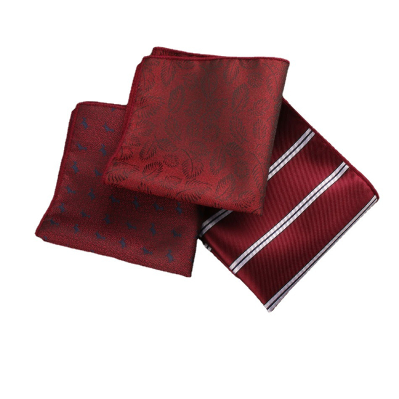 Batistă de buzunar Jacquard cu dungi, poliester, stil relaxat — Skyejoan/Skeletron