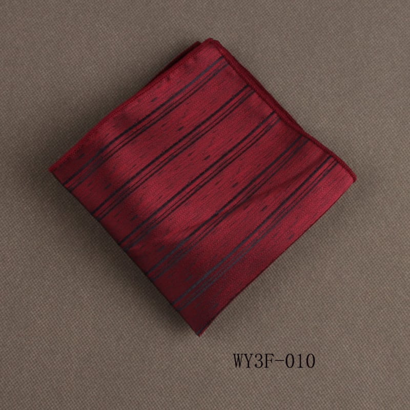 Batistă de buzunar Jacquard cu dungi, poliester, stil relaxat — Skyejoan/Skeletron