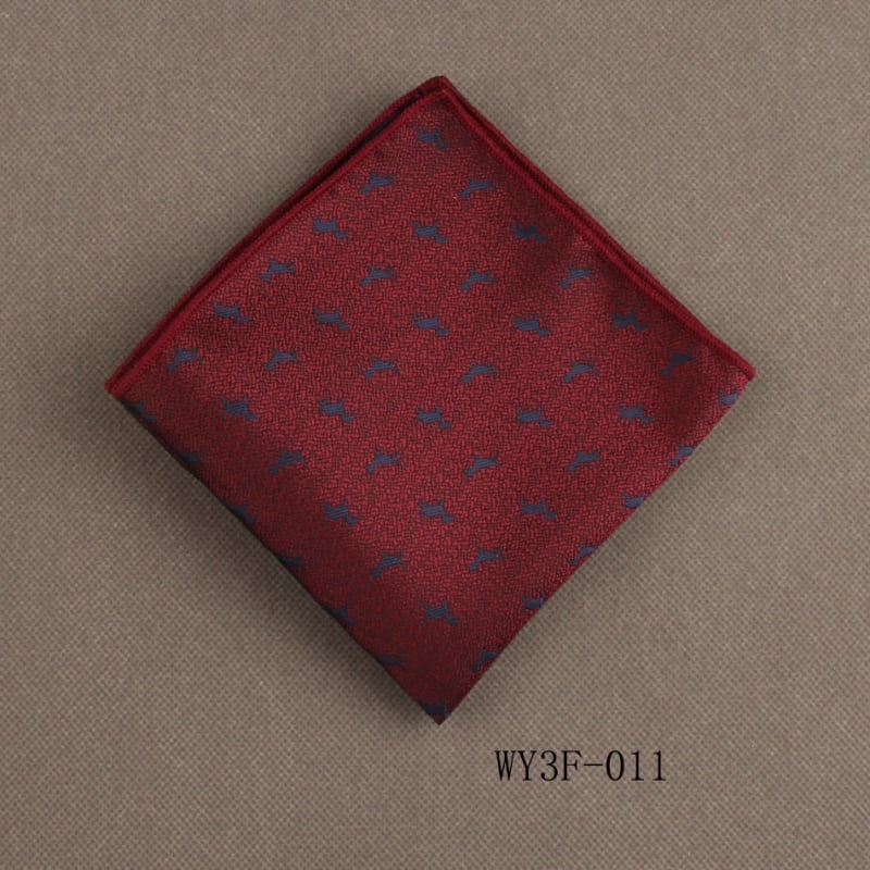 Batistă de buzunar Jacquard cu dungi, poliester, stil relaxat — Skyejoan/Skeletron