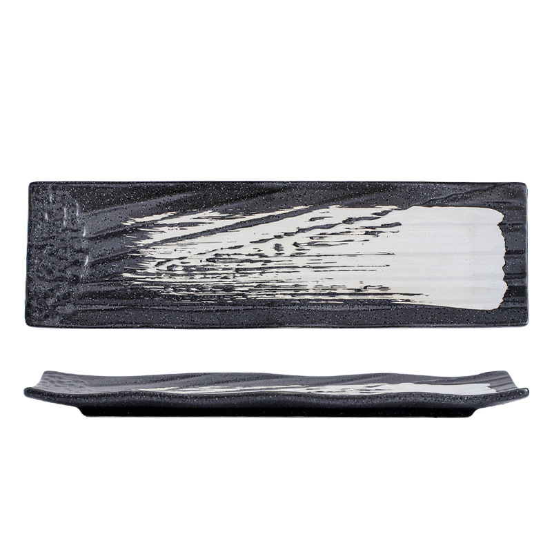 Farfurie din porțelan pentru sushi și sashimi (Material: porțelan; Stil: lux ușor și retro; Utilizare: echipament pentru restaurant)