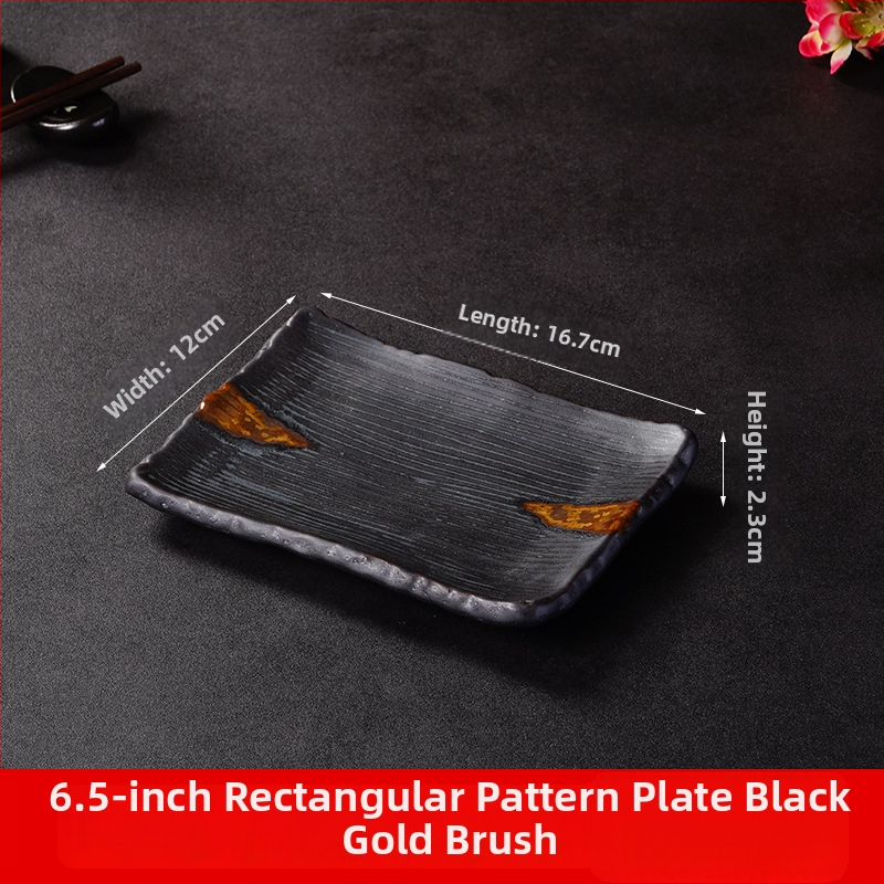 Porcelánový tanier na sushi a sashimi, japonský štýl, štvorcový tvar, vhodný do mikrovlnky, možnosť tlače loga