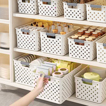 Chuanhang Coș de depozitare pentru birou 601 PP, 1 bucată, potrivit pentru papetărie, cosmetice și bijuterii, gustări