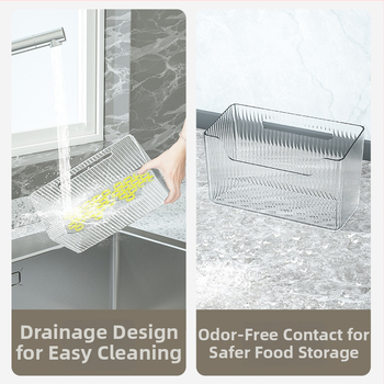 Virtuvės imbiero ir česnako laikymo krepšys, sieninis be gręžimo - plastikas, lengvas prabangos stilius, pakuotė 162+72