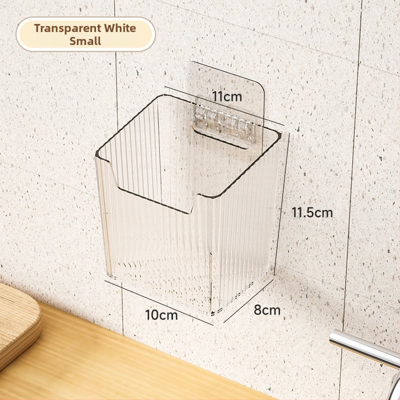 Virtuvės imbiero ir česnako laikymo krepšys, sieninis be gręžimo - plastikas, lengvas prabangos stilius, pakuotė 162+72