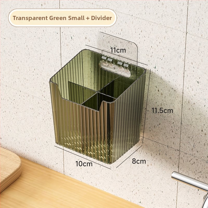 Virtuvės imbiero ir česnako laikymo krepšys, sieninis be gręžimo - plastikas, lengvas prabangos stilius, pakuotė 162+72