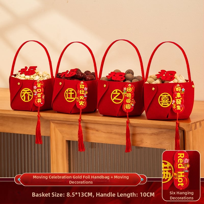 Декоративни елементи за нов дом — комплект за домакинство, изработени от плат, опаковани в PP торби, марка Rabbit Walker, готов за подарък