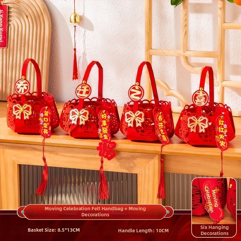 Декоративни елементи за нов дом — комплект за домакинство, изработени от плат, опаковани в PP торби, марка Rabbit Walker, готов за подарък