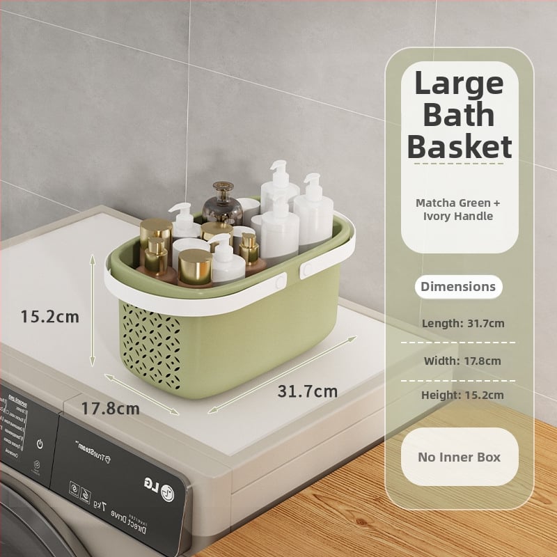 Nešiojamas vonios krepšys su sausai–drėgnai atskyrimui, plastikinis drenažo krepšys bendrabutyje