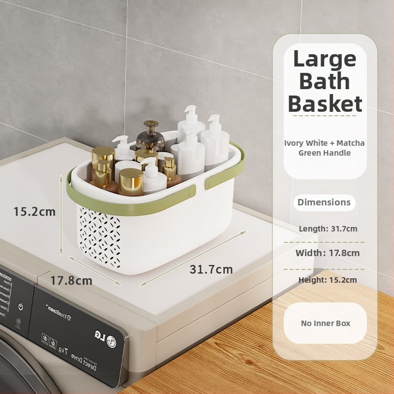 Nešiojamas vonios krepšys su sausai–drėgnai atskyrimui, plastikinis drenažo krepšys bendrabutyje