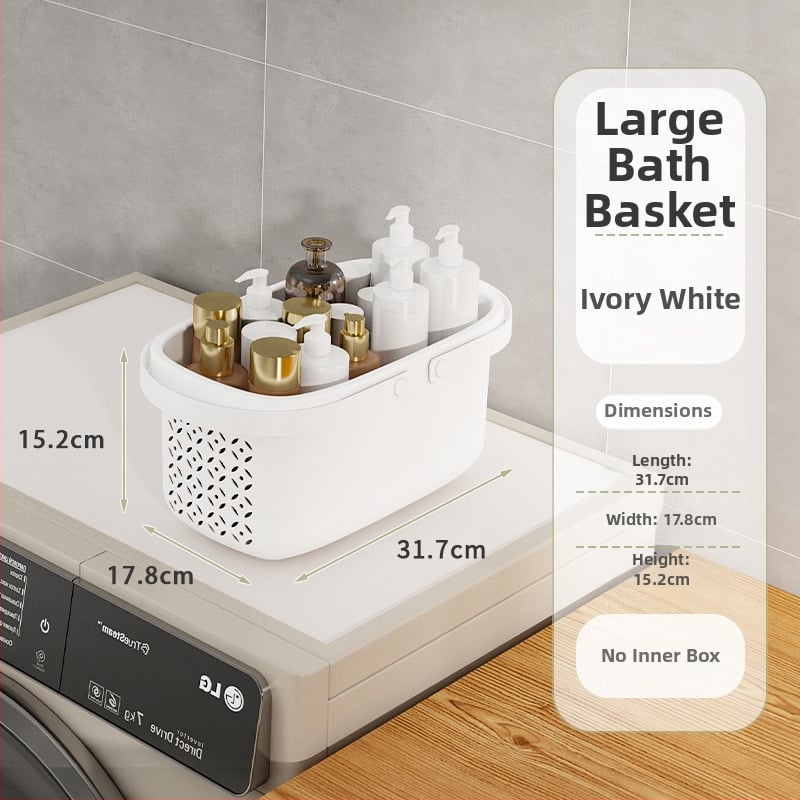 Nešiojamas vonios krepšys su sausai–drėgnai atskyrimui, plastikinis drenažo krepšys bendrabutyje