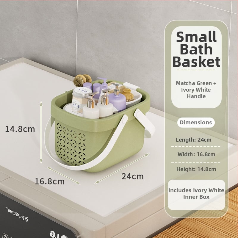 Nešiojamas vonios krepšys su sausai–drėgnai atskyrimui, plastikinis drenažo krepšys bendrabutyje