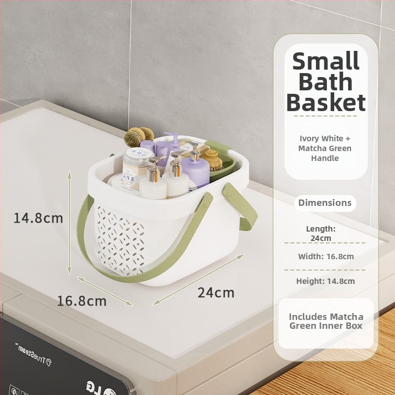 Nešiojamas vonios krepšys su sausai–drėgnai atskyrimui, plastikinis drenažo krepšys bendrabutyje