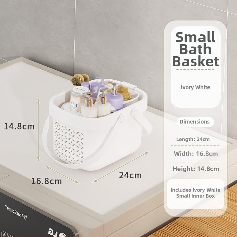 Nešiojamas vonios krepšys su sausai–drėgnai atskyrimui, plastikinis drenažo krepšys bendrabutyje