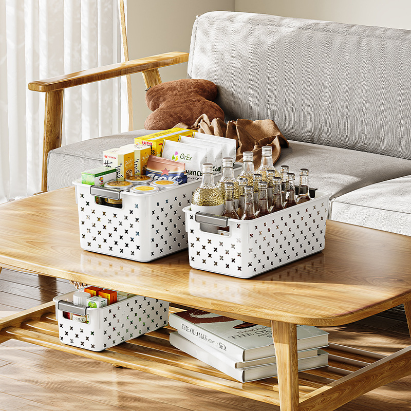 MM-601 Stalo laikymo krepšelis, PP plastikas, modernus minimalistinis dizainas, tinka kosmetikai, juvelyrikai ir kanceliarinėms prekėms