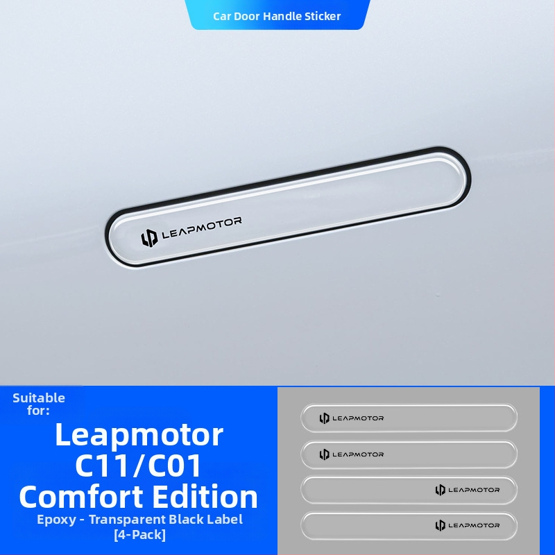 Svietiaca ochranná nálepka na kľučku dverí Leapmotor C11/C01 – epoxidový film proti škrábaniu