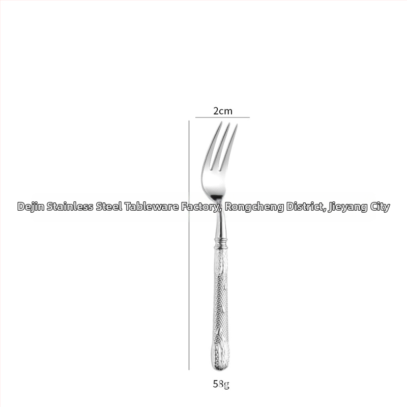 304 rozsdamentes acélból készült evőeszköz készlet – steak kés, villa, kanál és desszertkanál; tükörfényes felület, retro könnyed luxus stílus; kovácsolt búzaszem mintázat; kézzel készített