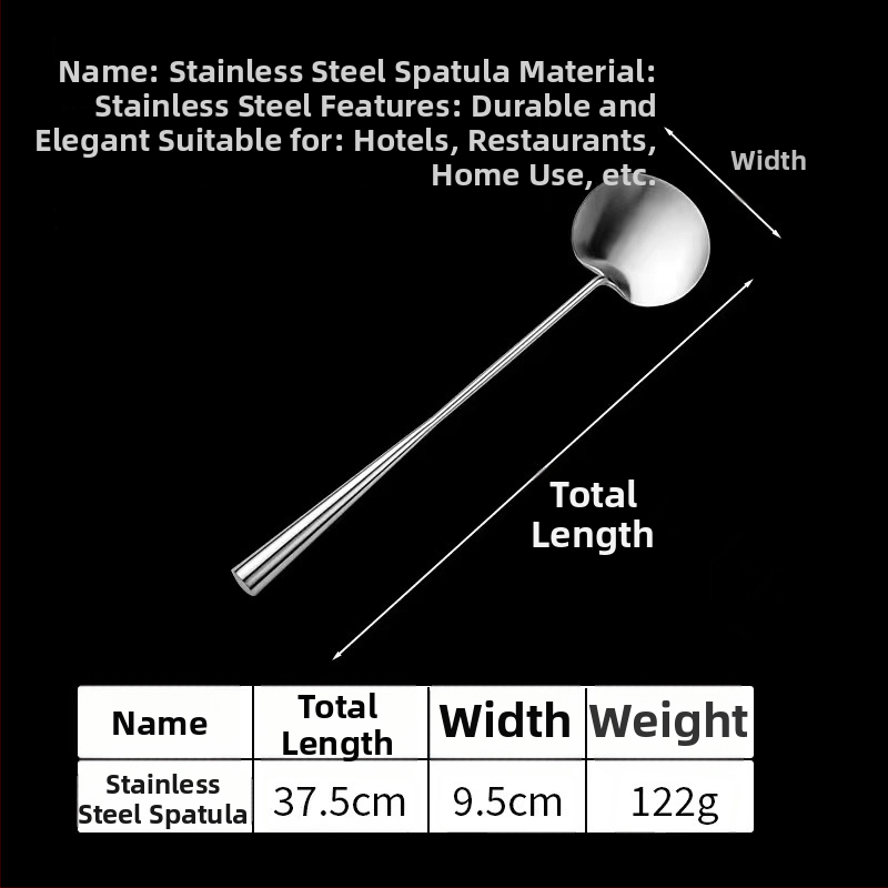 Xu Niu nehrđajući čelik žlica za prženje s ružinim drvom, jedinstvena jednopolna konstrukcija, visoka temperaturna otpornost, zaštita od opeklina
