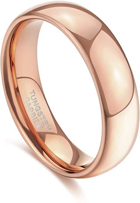 Oulan klasični minimalistički prsten od volframovog čelika, ne blijedi, visoke kvalitete, jednostavan dizajn, širine 2/4/6/8 mm, unisex