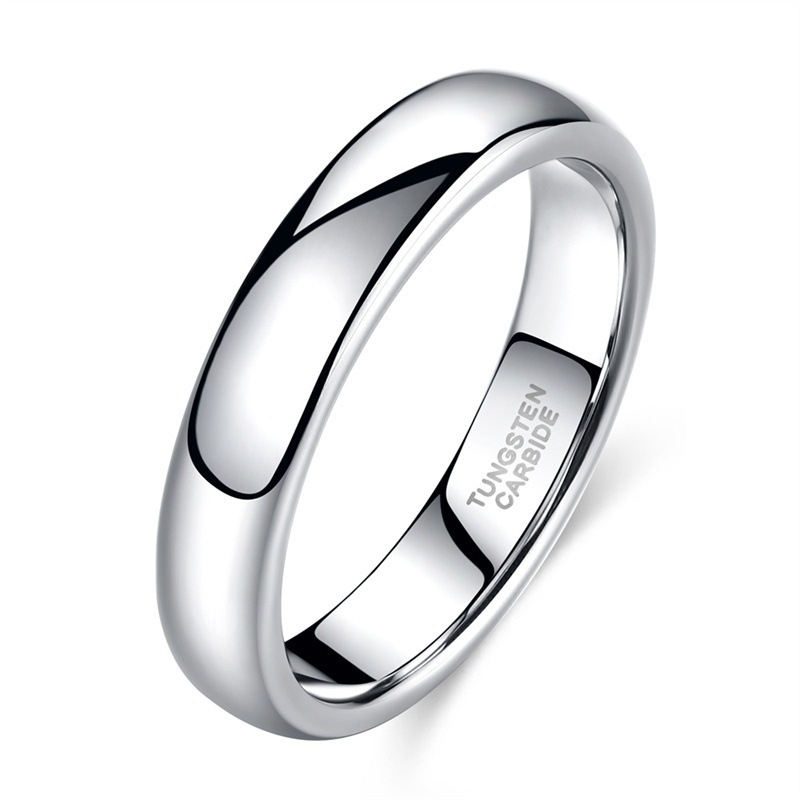 Oulan klasični minimalistički prsten od volframovog čelika, ne blijedi, visoke kvalitete, jednostavan dizajn, širine 2/4/6/8 mm, unisex