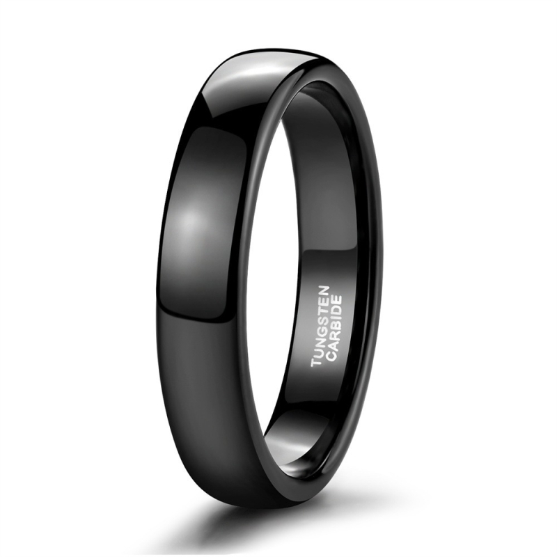 Oulan klasični minimalistički prsten od volframovog čelika, ne blijedi, visoke kvalitete, jednostavan dizajn, širine 2/4/6/8 mm, unisex