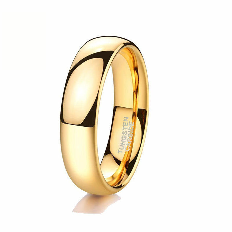 Oulan klasični minimalistički prsten od volframovog čelika, ne blijedi, visoke kvalitete, jednostavan dizajn, širine 2/4/6/8 mm, unisex