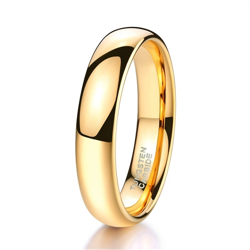 Oulan klasični minimalistički prsten od volframovog čelika, ne blijedi, visoke kvalitete, jednostavan dizajn, širine 2/4/6/8 mm, unisex