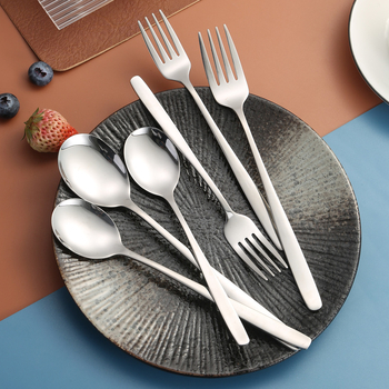 Σετ μαχαιροπίρουνα από ανοξείδωτο ατσάλι 304, κορεακό στυλ, φινίρισμα καθρέφτης, δυνατότητα λογότυπου