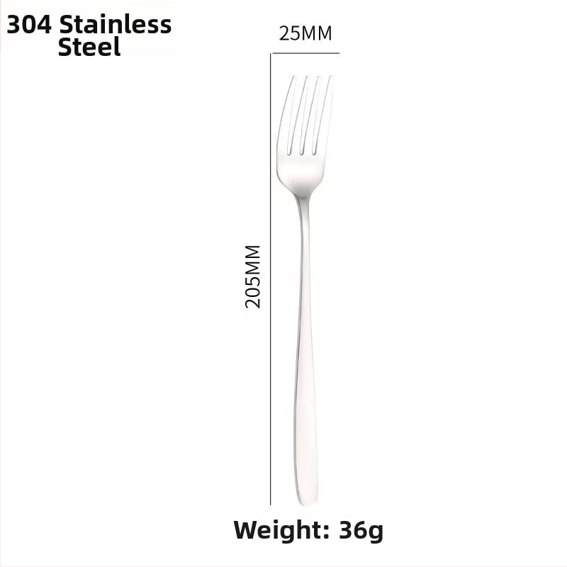 Σετ μαχαιροπίρουνα από ανοξείδωτο ατσάλι 304, κορεακό στυλ, φινίρισμα καθρέφτης, δυνατότητα λογότυπου