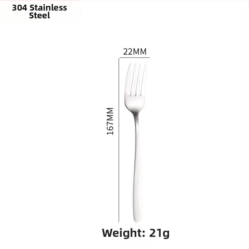 Σετ μαχαιροπίρουνα από ανοξείδωτο ατσάλι 304, κορεακό στυλ, φινίρισμα καθρέφτης, δυνατότητα λογότυπου