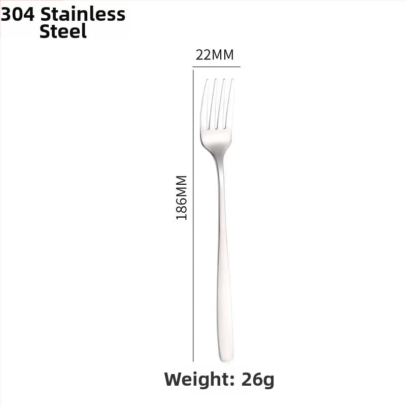 Σετ μαχαιροπίρουνα από ανοξείδωτο ατσάλι 304, κορεακό στυλ, φινίρισμα καθρέφτης, δυνατότητα λογότυπου