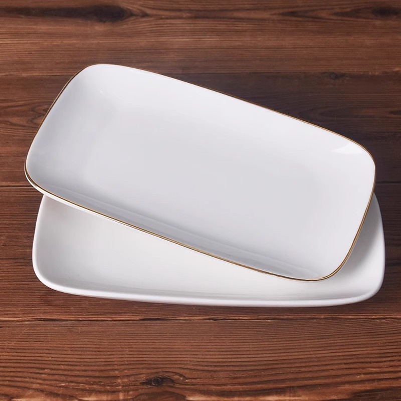 Хотелска керамична тава за кърпи и сапун, овална форма, модерен минималистичен стил, печат на лого, персонализируема