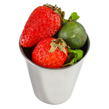 Стоманен съд за сосове - кръгла купичка за дип, Нордически стил, 201 неръждаема стомана, съвместим с микровълнова, печат на лого възможен