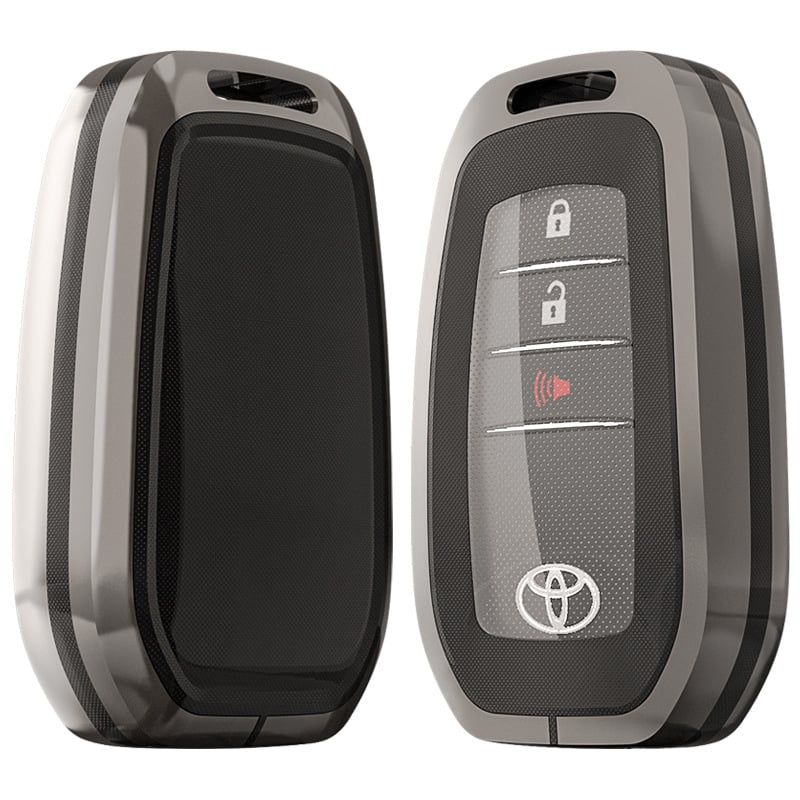 Tokkulcs tok Toyota modellekhez: 8. generációs Highlander, CHR, Corolla, Prado, Avalon — cink ötvözet + TPU, luxus stílus, H sorozat Toyota Model A, testreszabható