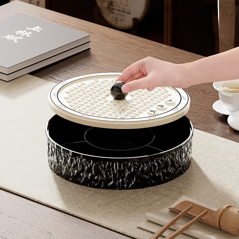 Чиния за плодове за всекидневна и чайна стая, пластмасова, марка Lingzhi, стил светъл лукс ретро, пускане през лятото на 2025