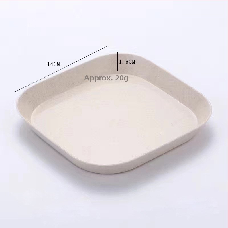Пластмасова чиния за закуски, неправилно оформена форма, еднотонен дизайн, модерен минималистичен стил; подходяща за храна, кафе и чай