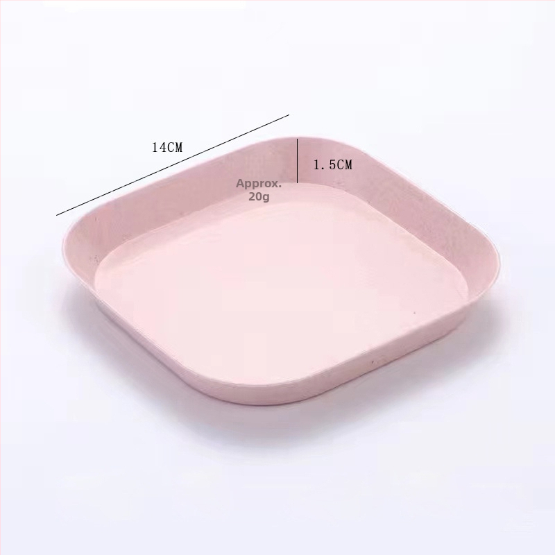 Пластмасова чиния за закуски, неправилно оформена форма, еднотонен дизайн, модерен минималистичен стил; подходяща за храна, кафе и чай