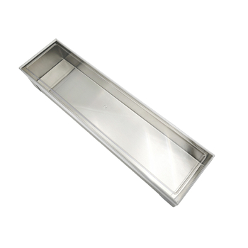 Pravouhlá nerezová oceľová forma na torty s viečkom, na tiramisu mousse cheesecake