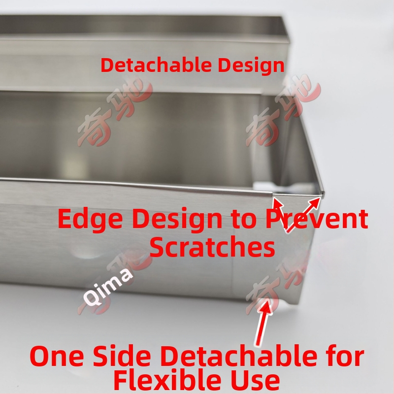 Pravouhlá nerezová oceľová forma na torty s viečkom, na tiramisu mousse cheesecake