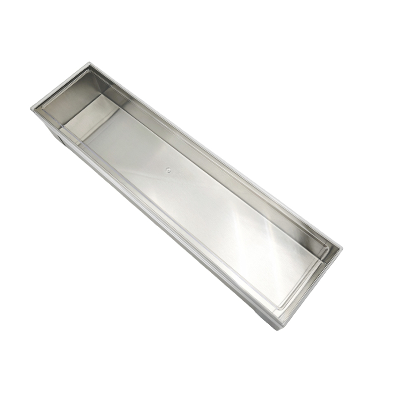 Pravouhlá nerezová oceľová forma na torty s viečkom, na tiramisu mousse cheesecake