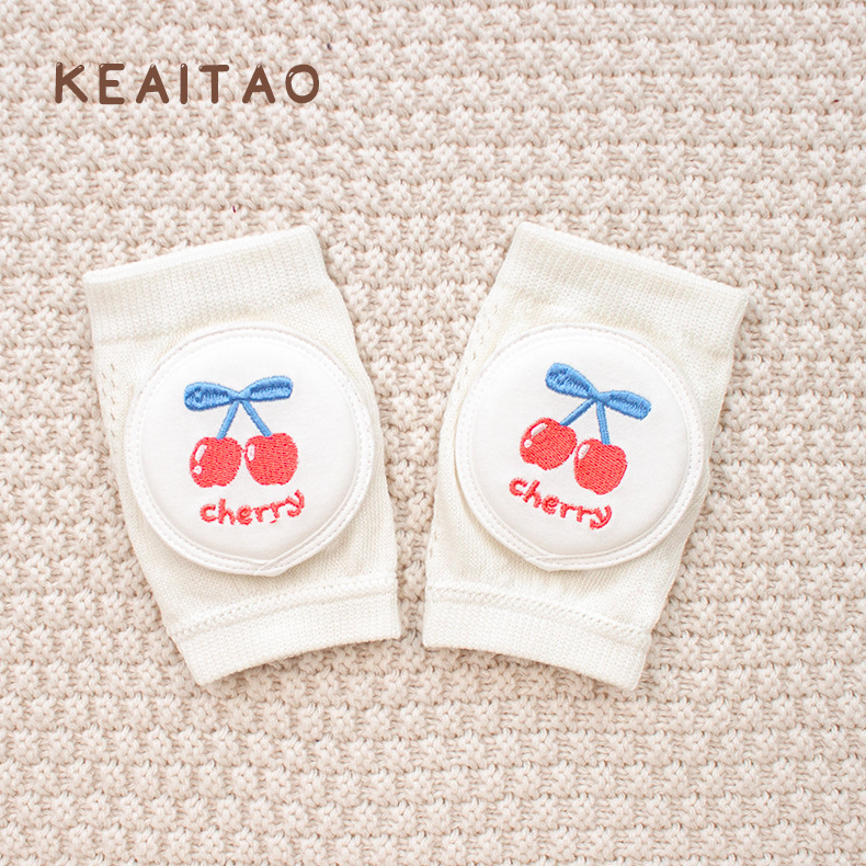 Детски наколенки за бебета за пълзене и прохождане — памучни предпазители за лятото, леки коленни протектори с удароустойчива защита за деца