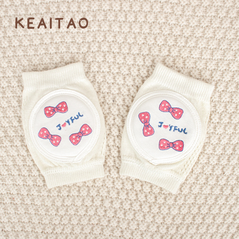 Детски наколенки за бебета за пълзене и прохождане — памучни предпазители за лятото, леки коленни протектори с удароустойчива защита за деца