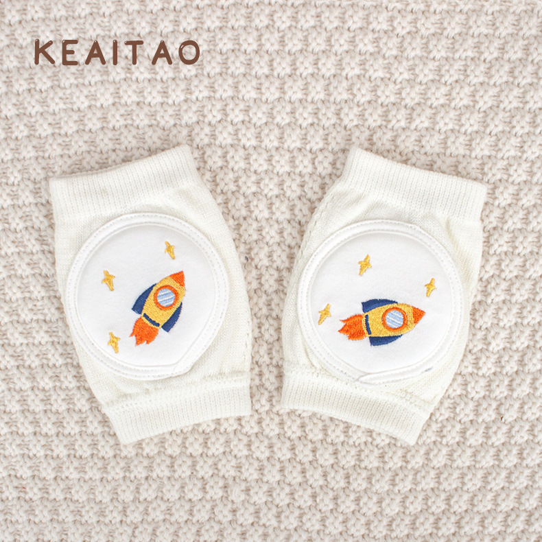 Детски наколенки за бебета за пълзене и прохождане — памучни предпазители за лятото, леки коленни протектори с удароустойчива защита за деца