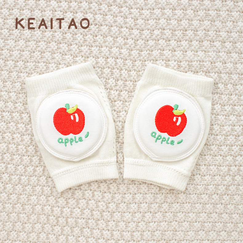 Детски наколенки за бебета за пълзене и прохождане — памучни предпазители за лятото, леки коленни протектори с удароустойчива защита за деца