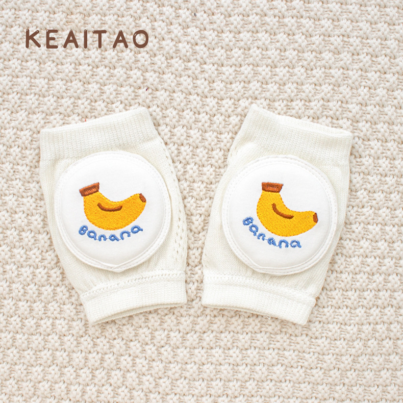 Детски наколенки за бебета за пълзене и прохождане — памучни предпазители за лятото, леки коленни протектори с удароустойчива защита за деца