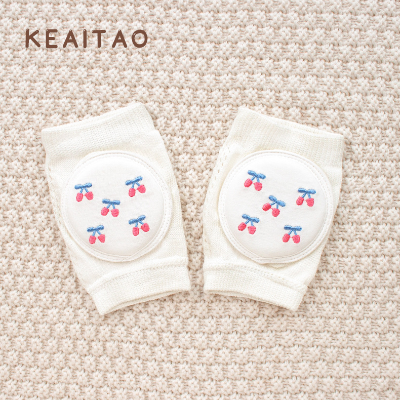 Детски наколенки за бебета за пълзене и прохождане — памучни предпазители за лятото, леки коленни протектори с удароустойчива защита за деца