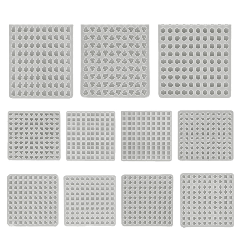 Fat yaya Formă de copt din silicon — Pătrată, Pentru cercei