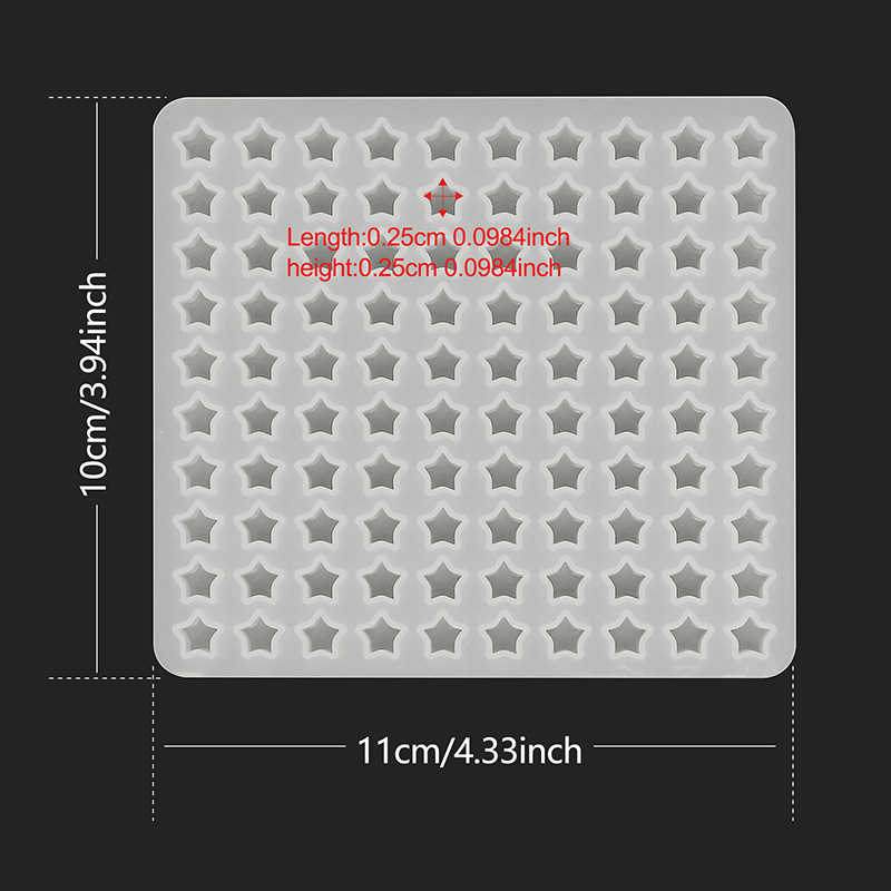 Fat yaya Formă de copt din silicon — Pătrată, Pentru cercei