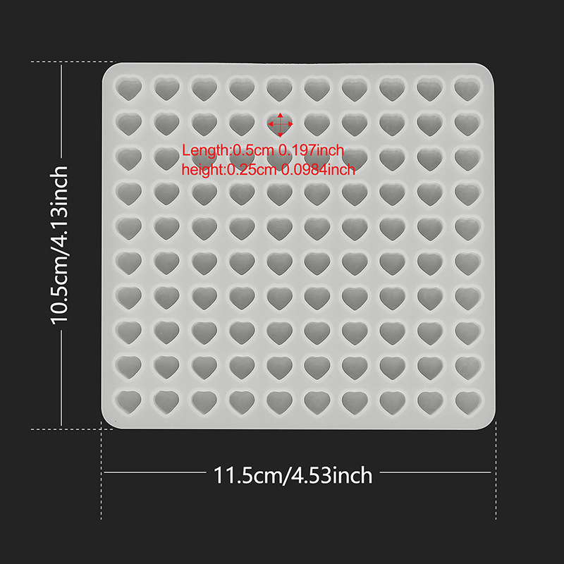 Fat yaya Formă de copt din silicon — Pătrată, Pentru cercei